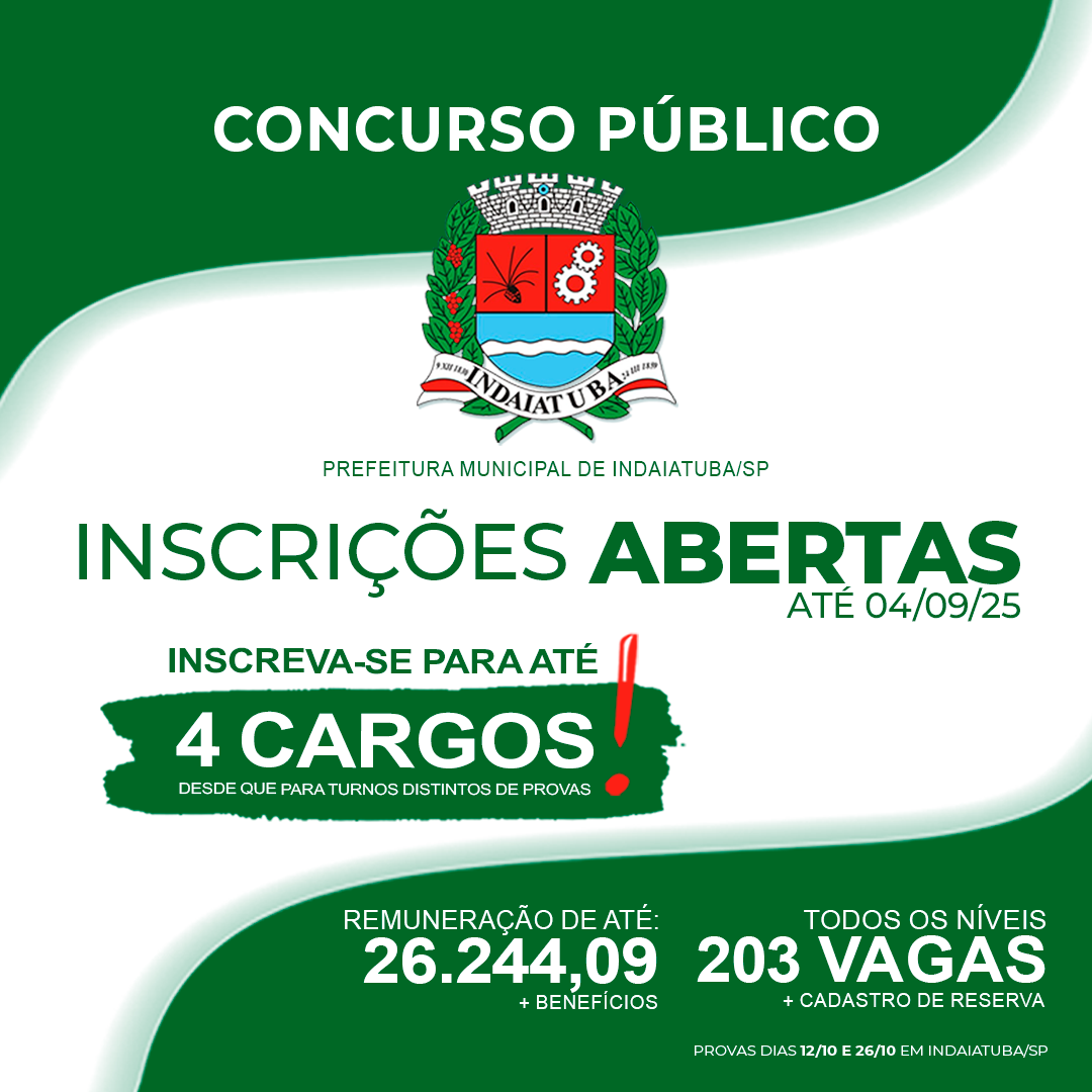 Concurso Público para a Prefeitura Municipal de Indaiatuba/SP