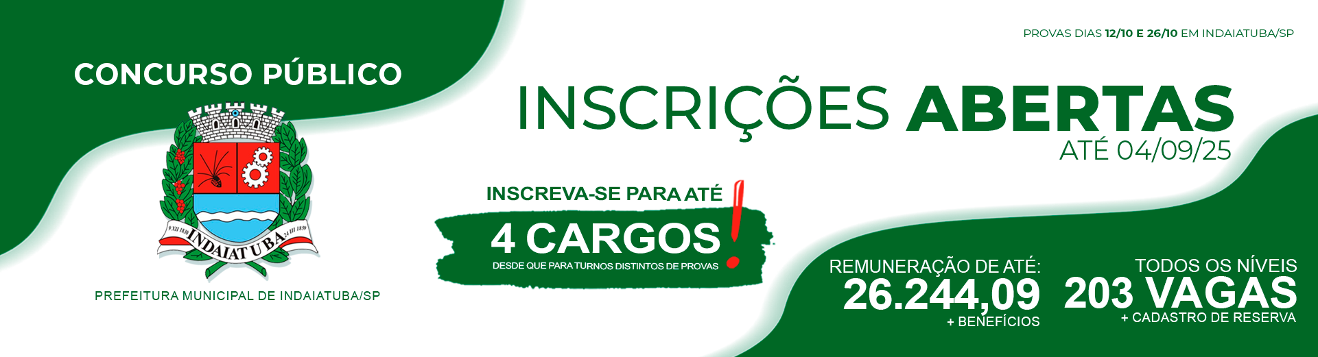 Concurso Público para a Prefeitura Municipal de Indaiatuba/SP