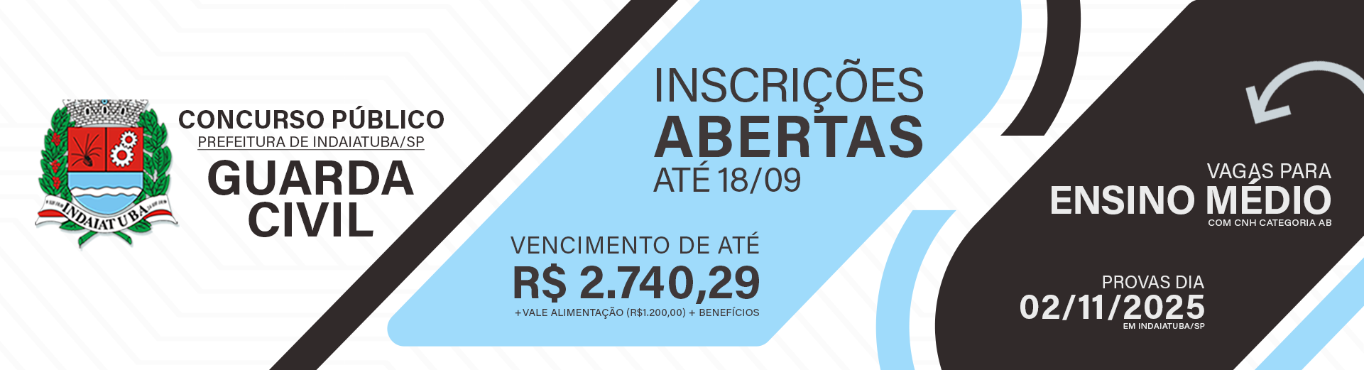 Concurso Público para a Prefeitura Municipal de Indaiatuba/SP - Guarda Civil